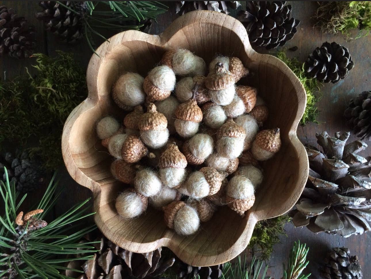 Felted Wool Acorn
