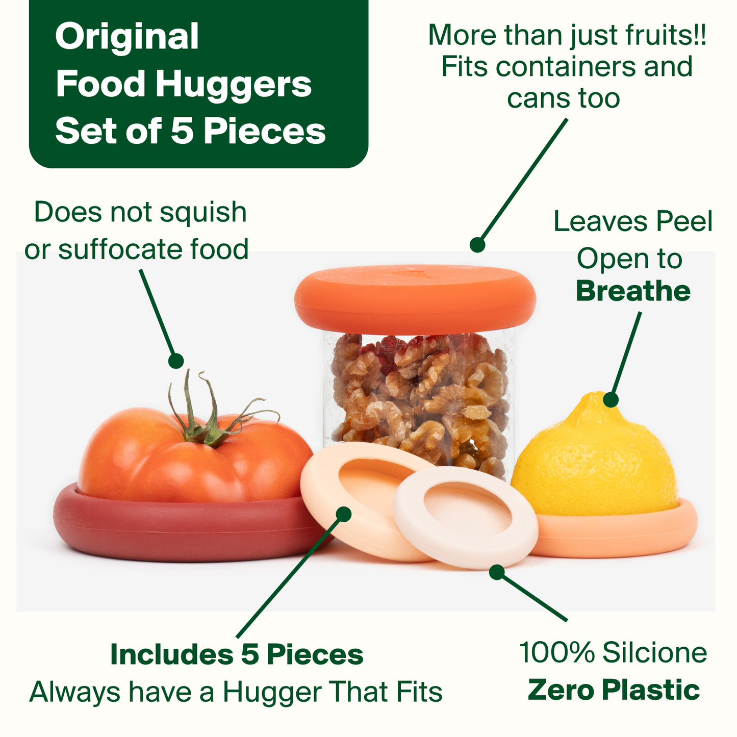 BESTSELLER - Terra Cotta Food Huggers - Set of 5