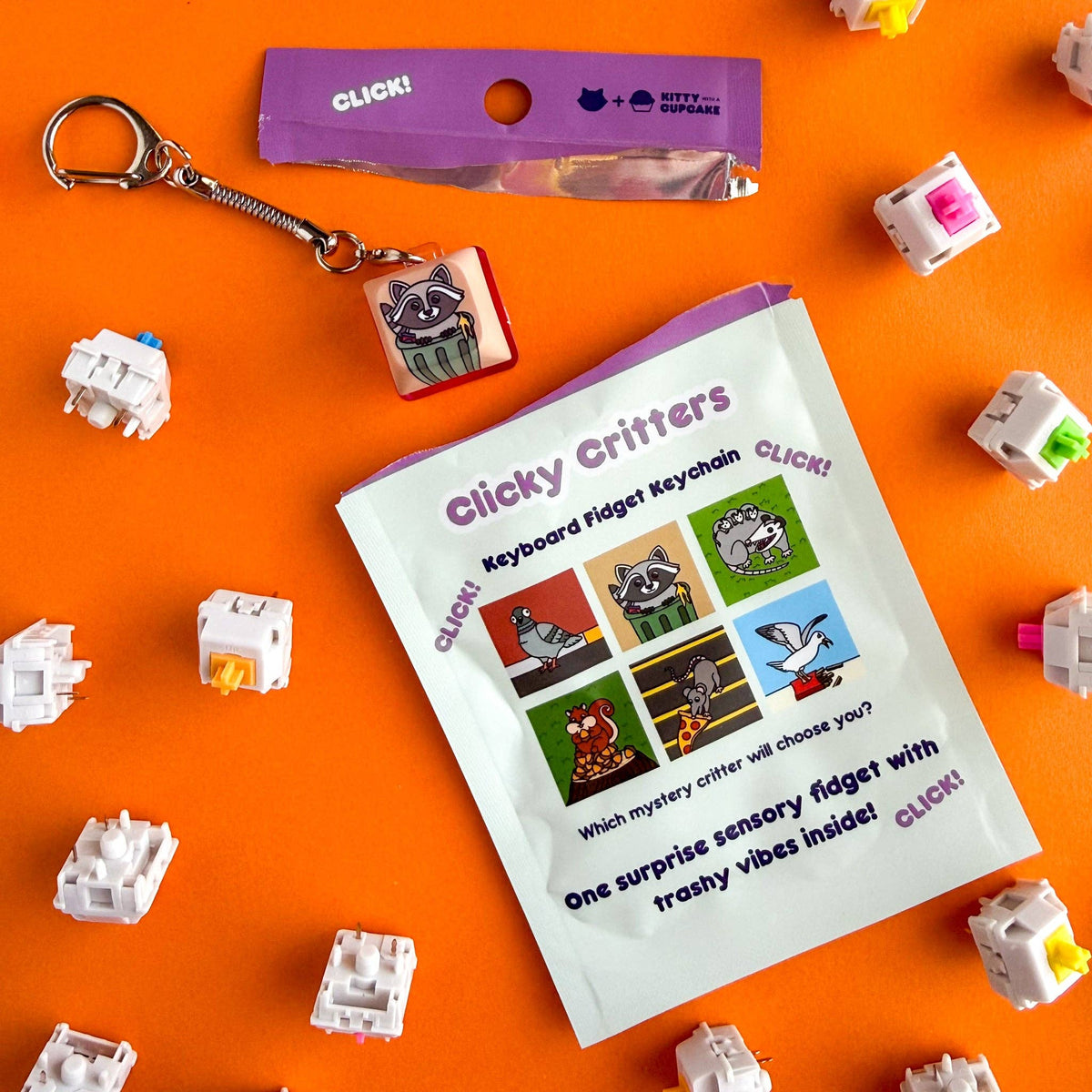 Clicky Critters Fidget Keychain - Blind Bag