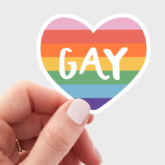 Gay Heart Sticker