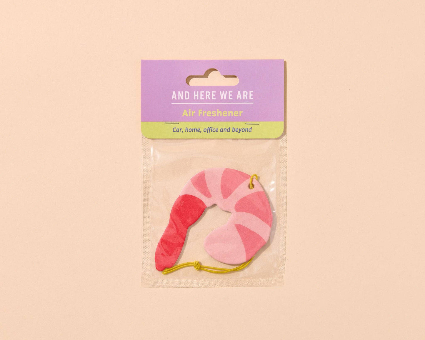 Shrimp Air Freshener - Orange Scent - Food, Seafood, Ocean, Shrimp Cocktail, Foodie