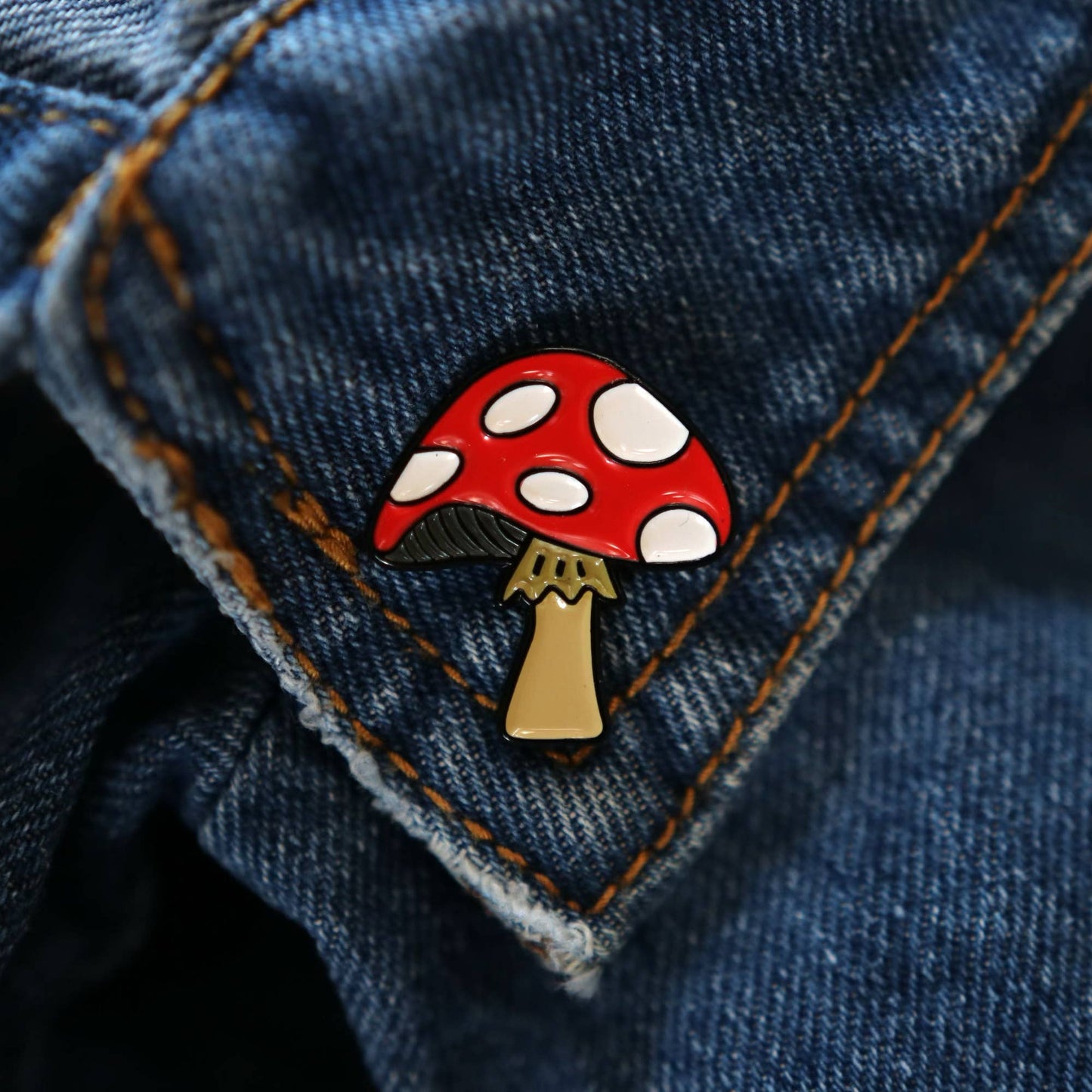 Mushroom Enamel Pin