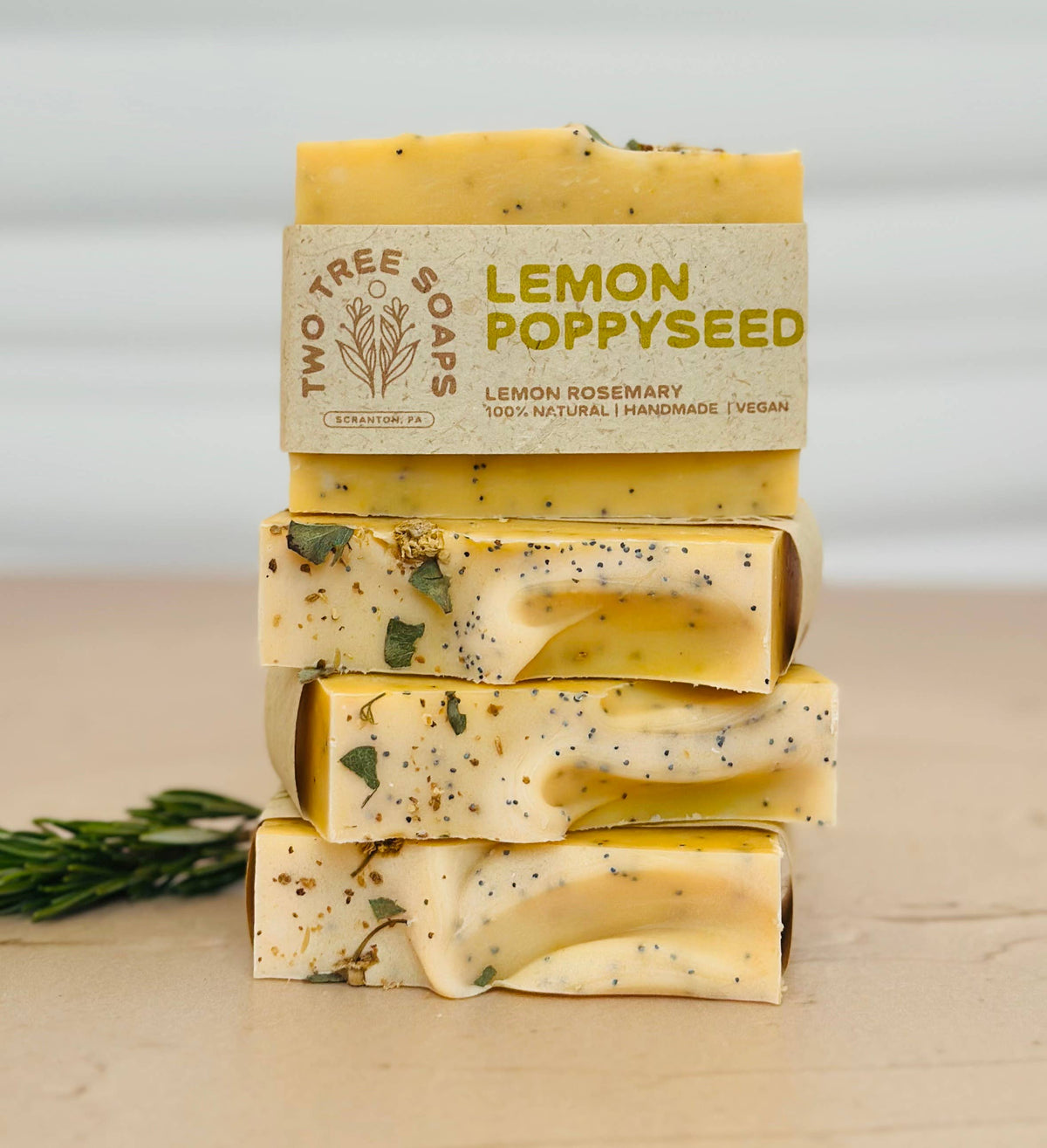 Lemon Poppyseed | Natural Handmade Bar Soap