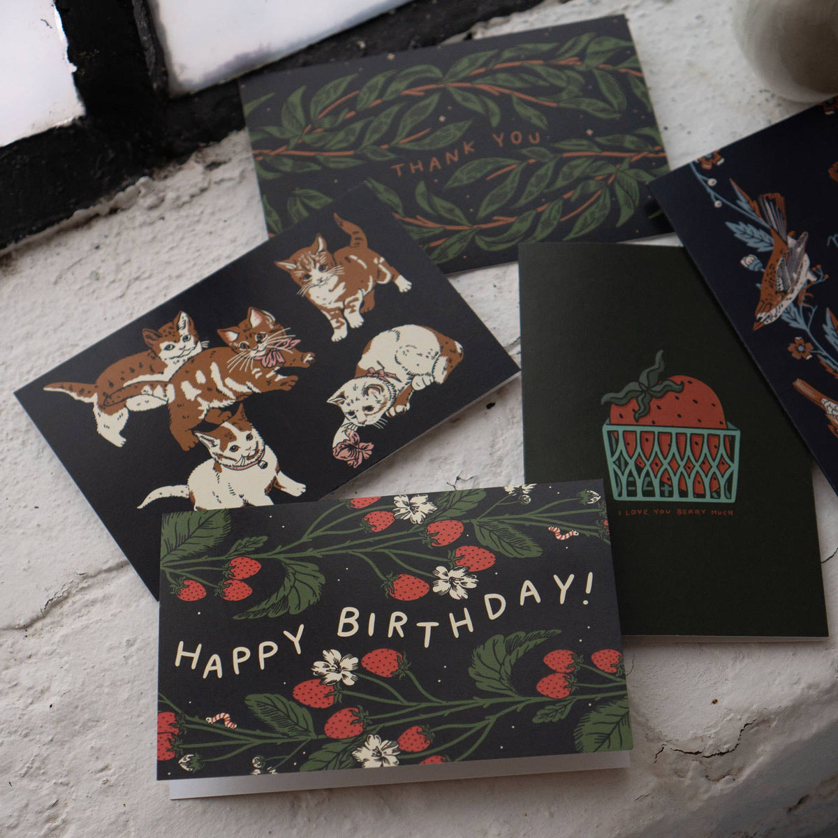 Happy Birthday (Strawberries) Card | Birthday Card