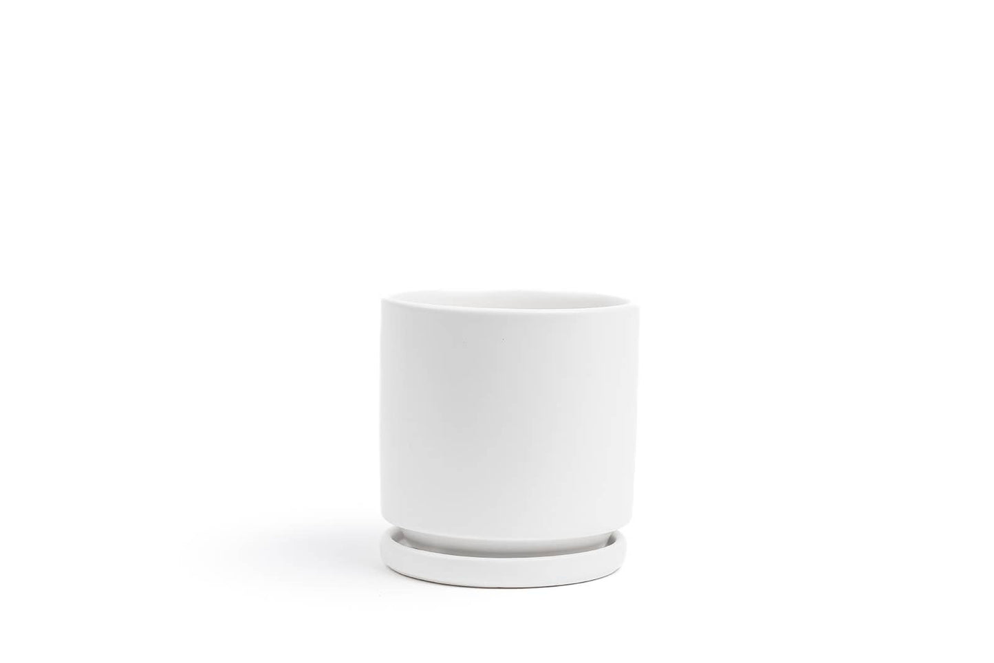 10.5" Gemstone Cylinder Pots with Water Saucers