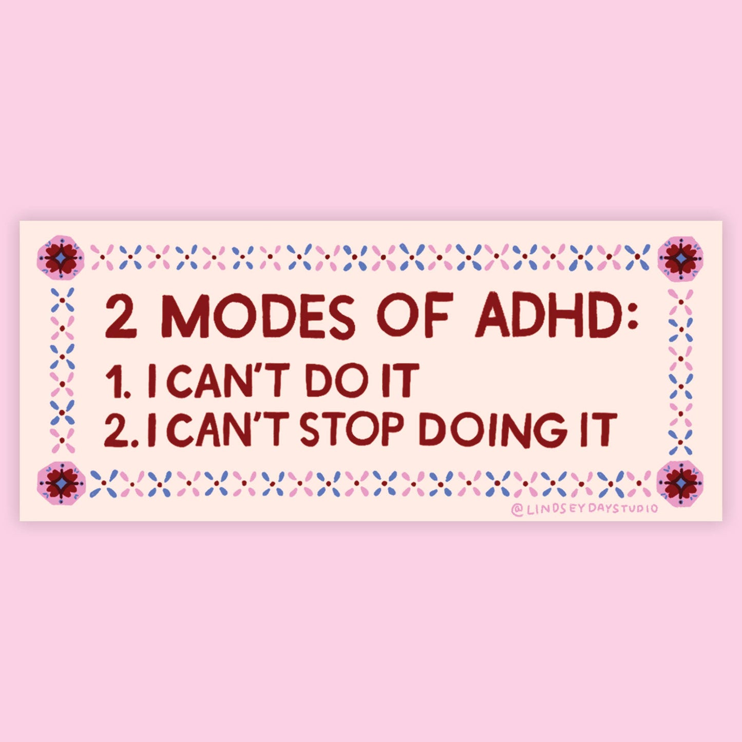 ADHD Mental Health Sticker