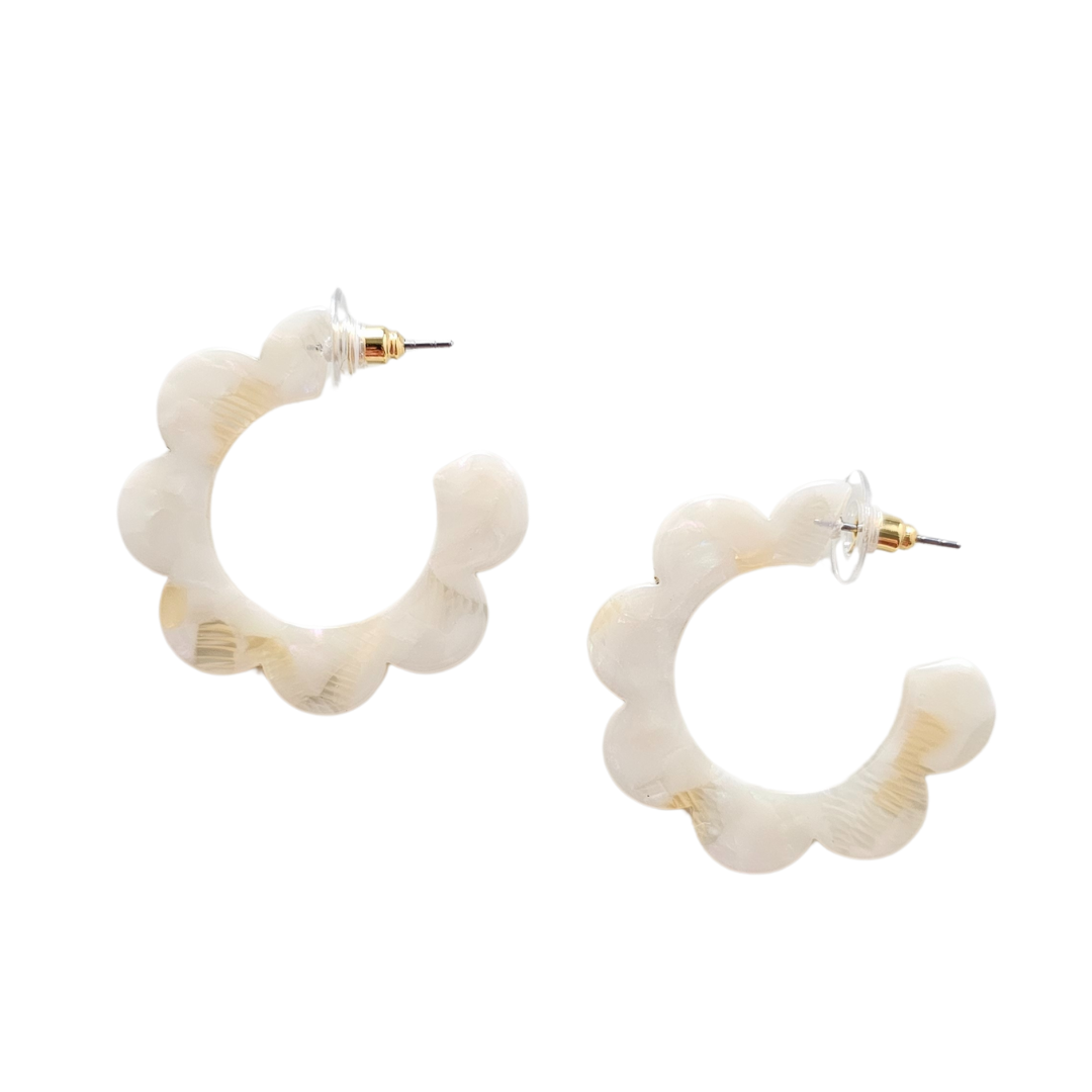 Flora Hoop Earrings