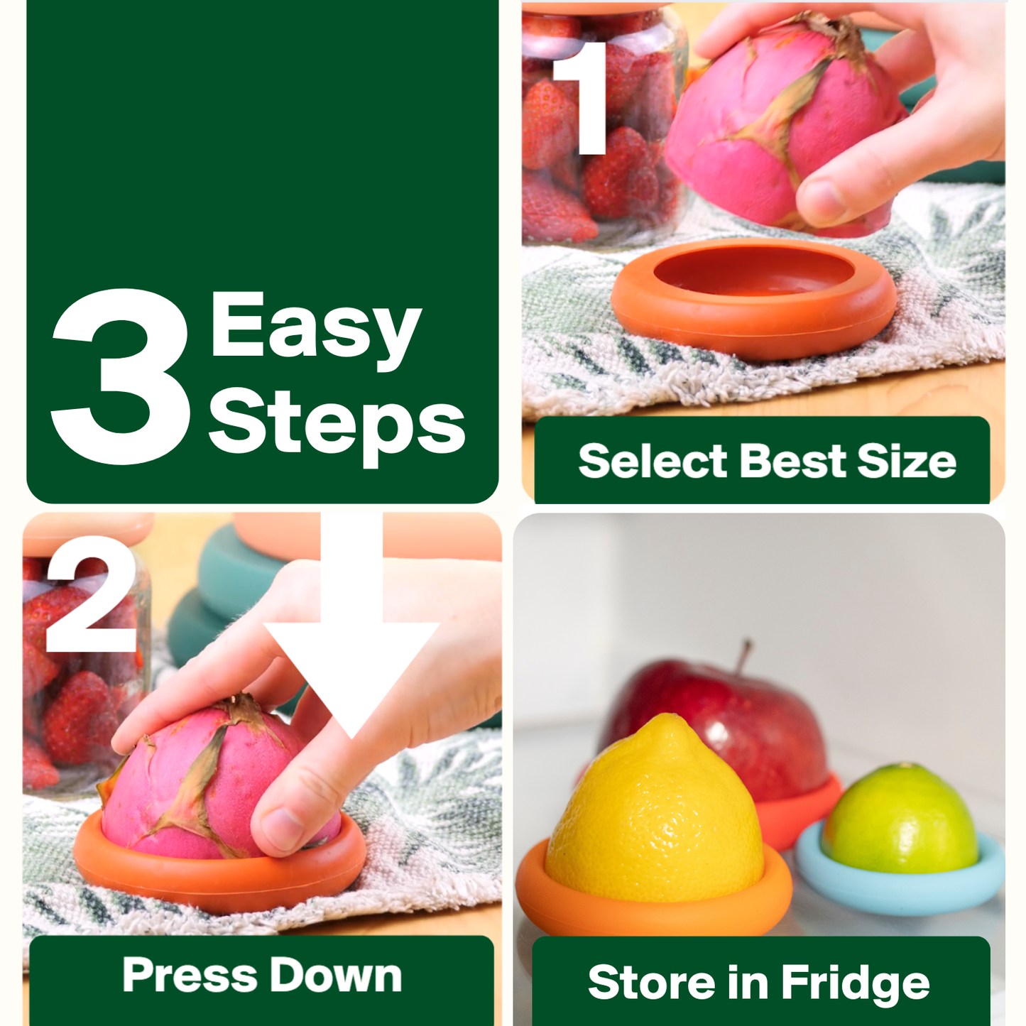 BESTSELLER - Terra Cotta Food Huggers - Set of 5