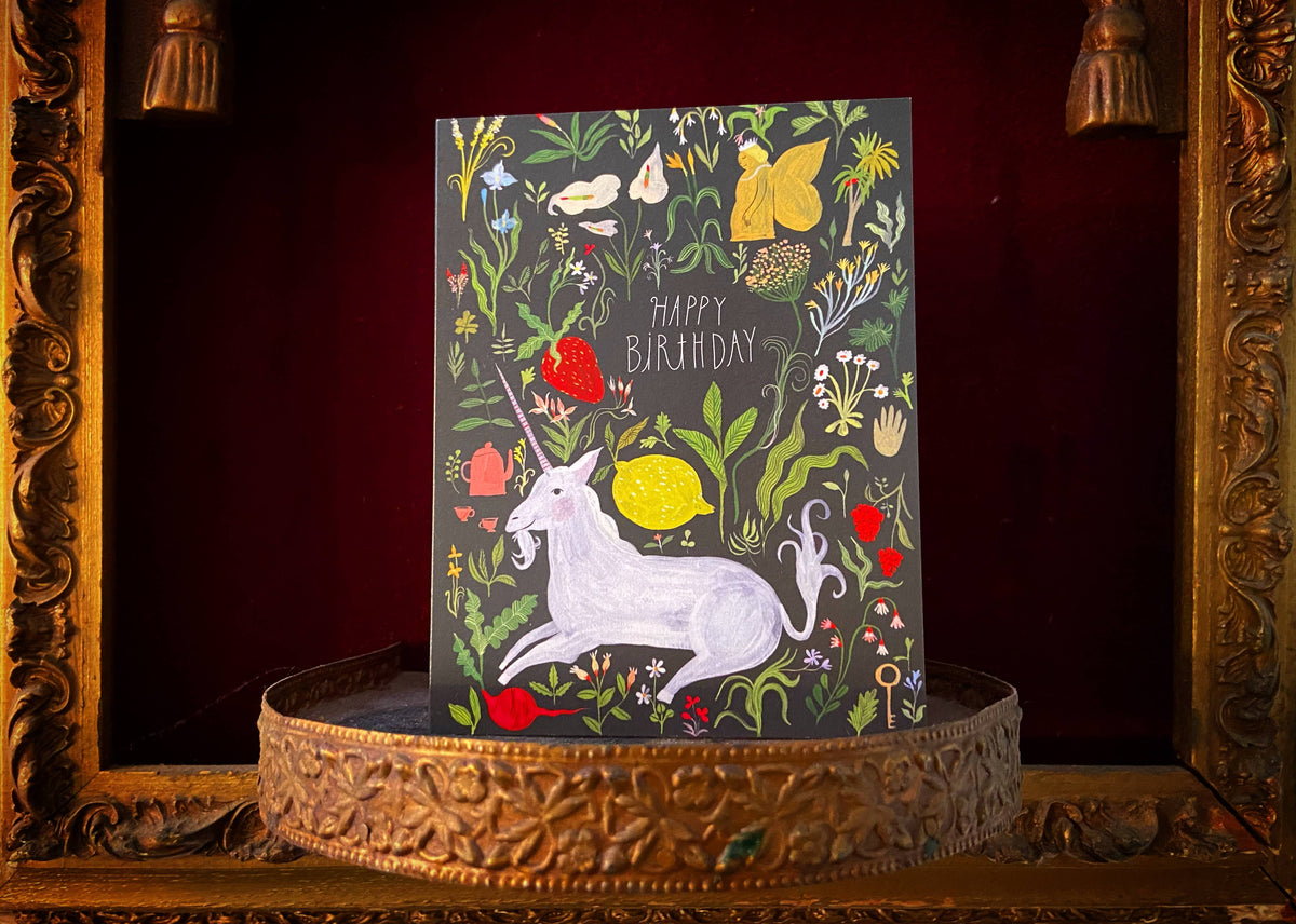 Happy Birthday Unicorn Greeting Card