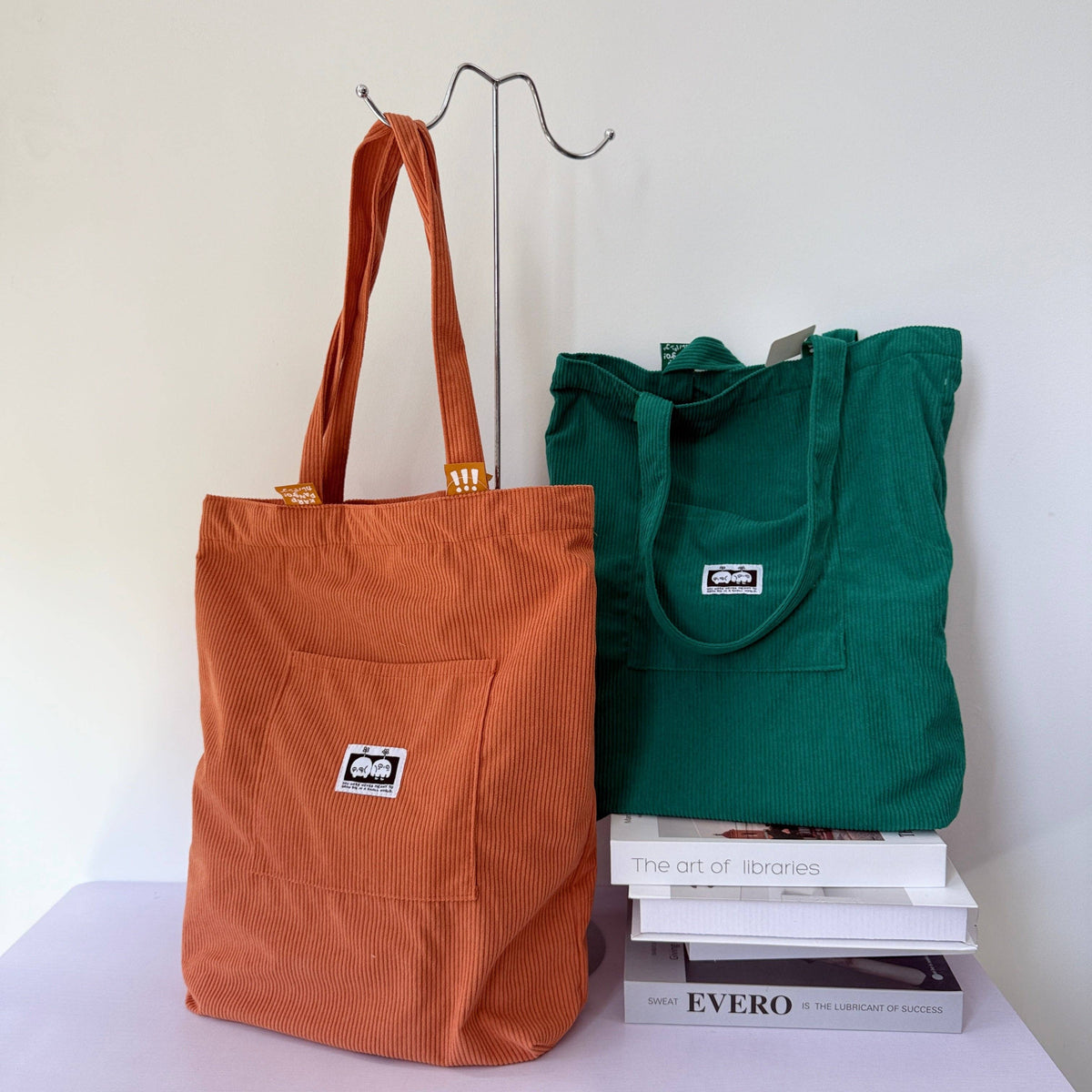 KETSU: Large Corduroy Tote Bag