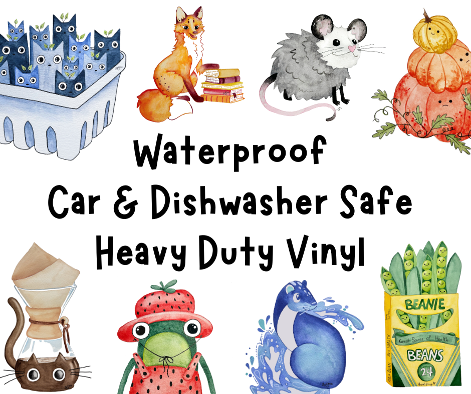 Frogs on a Pea Pod Boat Sticker