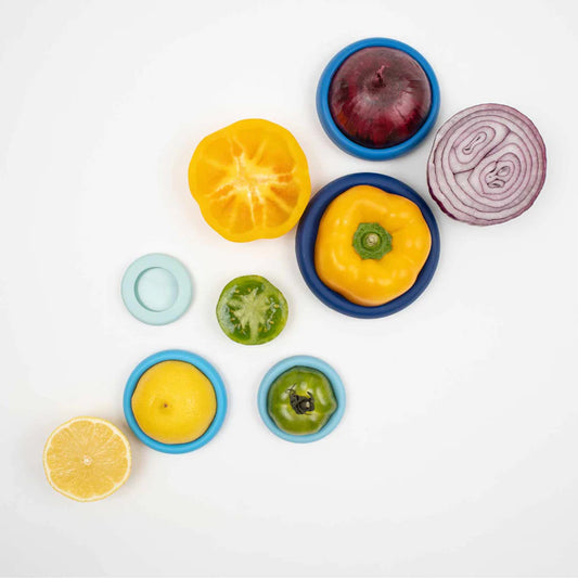 Food Huggers Set of 5 Blue