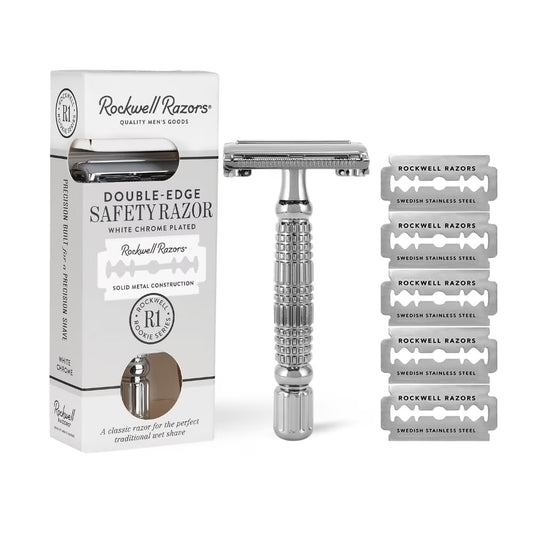 Rockwell Safety Razor (White Chrome)