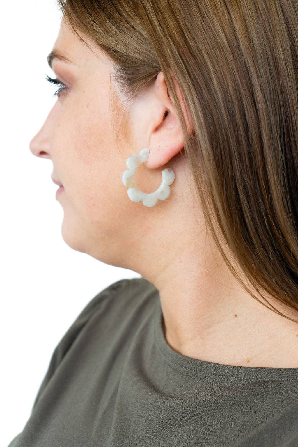 Flora Hoop Earrings
