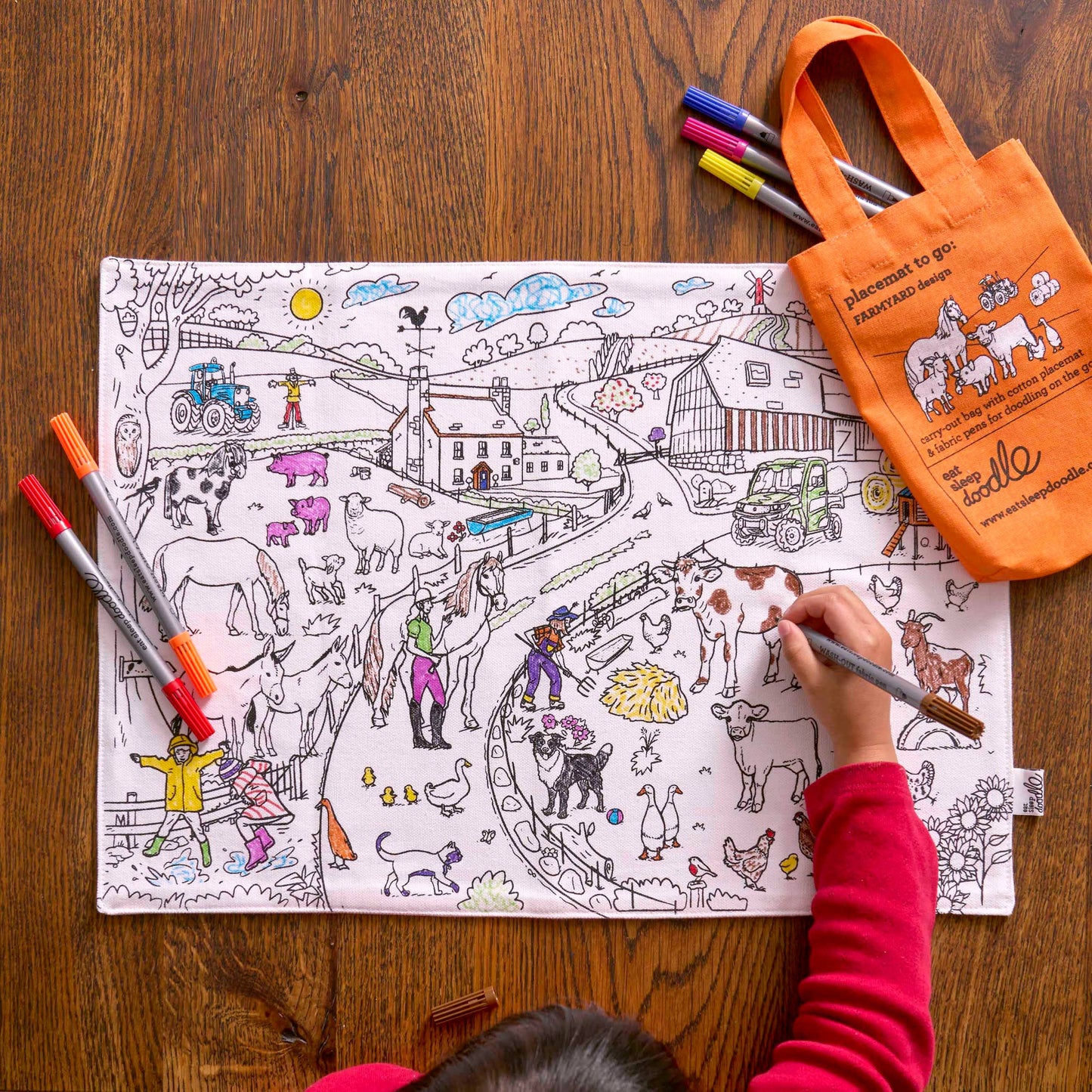 Farmyard Placemat to go – Color-in Craft Kit