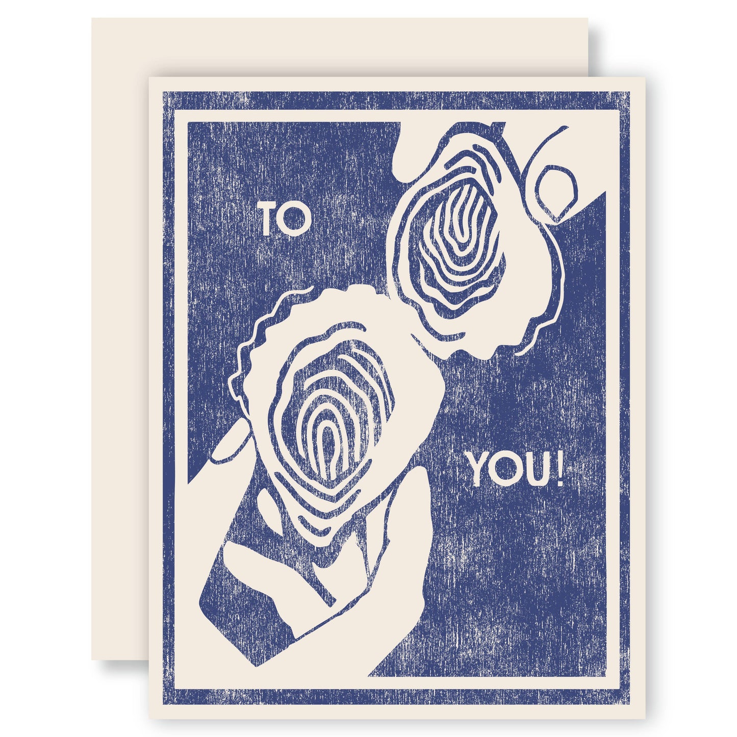 To Your Health (Oyster Cheers) Letterpress Card