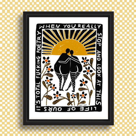 TOTAL F*CKING POETRY Art Print