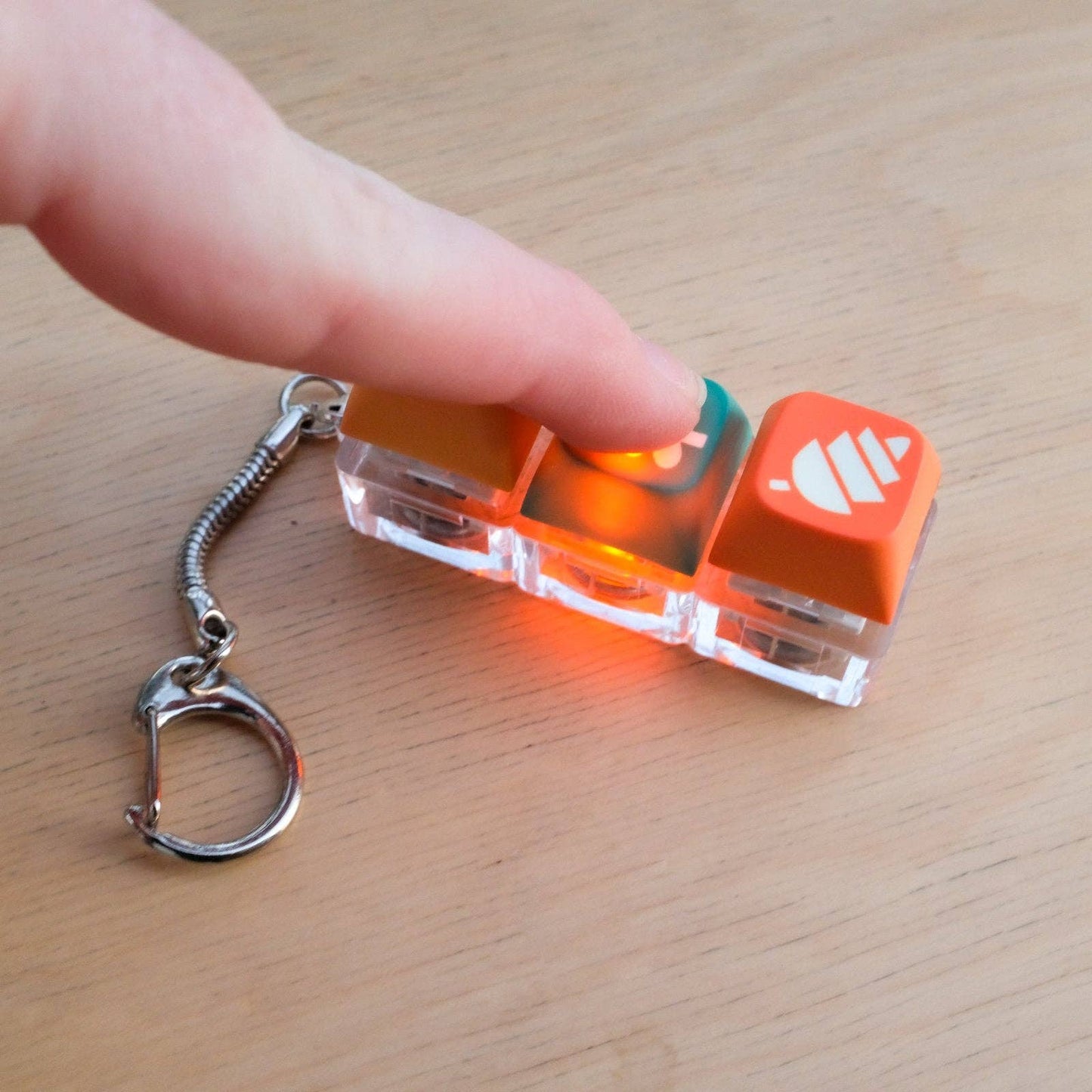 Forest Keycap Fidget Keychain