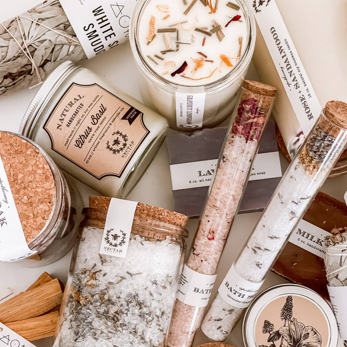 Rose Sandalwood Bath Soak Tube