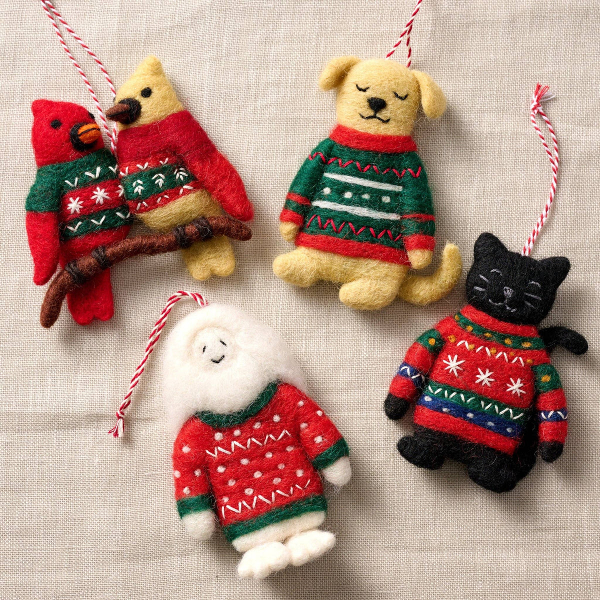 Kalo Ugly Sweater Cat Ornament