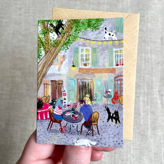Mini card: At a Restaurant
