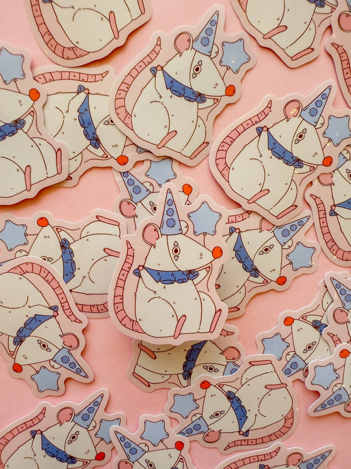 Clown Rat Vinyl Sticker
