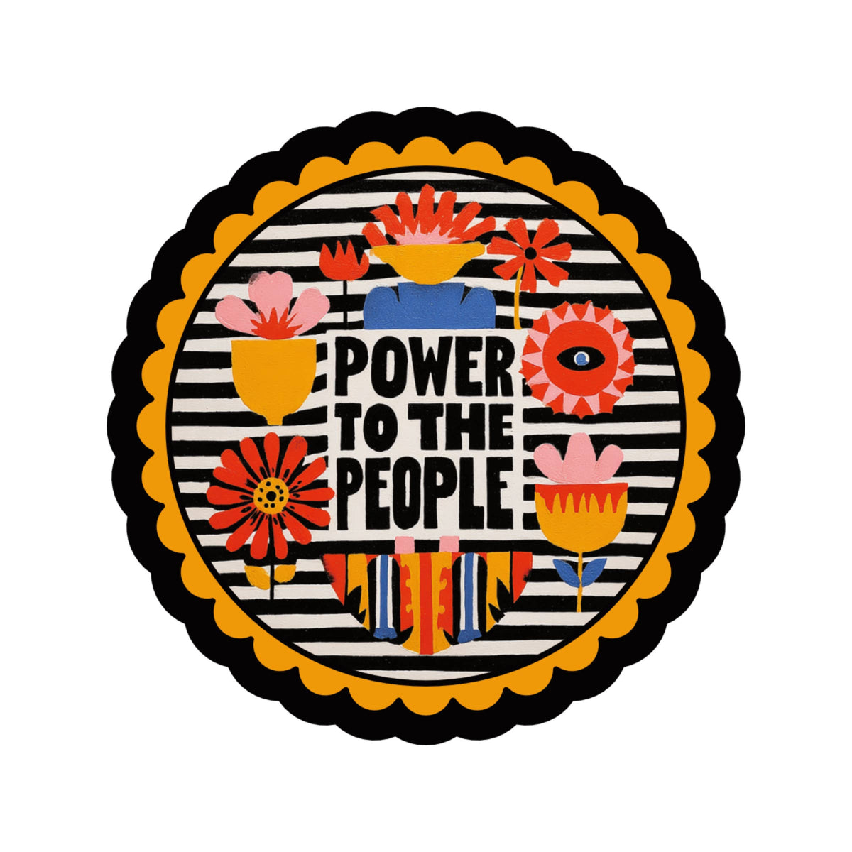 Power to the People Voting High Quality Vinyl Sticker