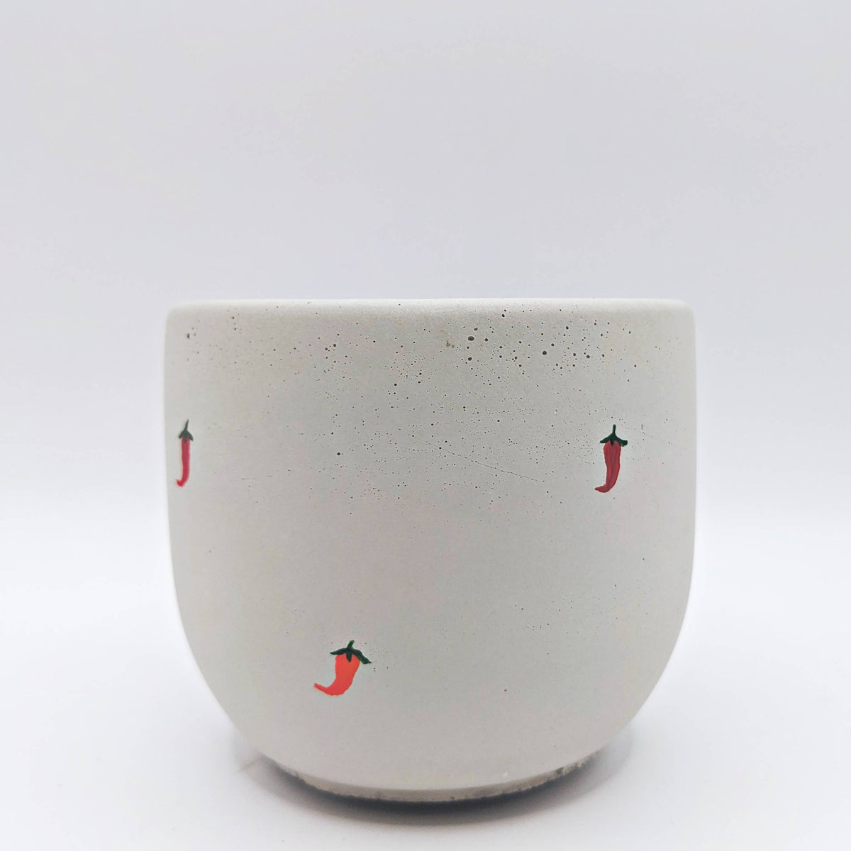 Concrete Planter - 4" | Plant Pot With Drainage Hole