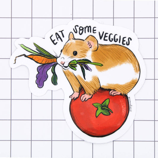 Eat Some Veggies Vinyl Sticker