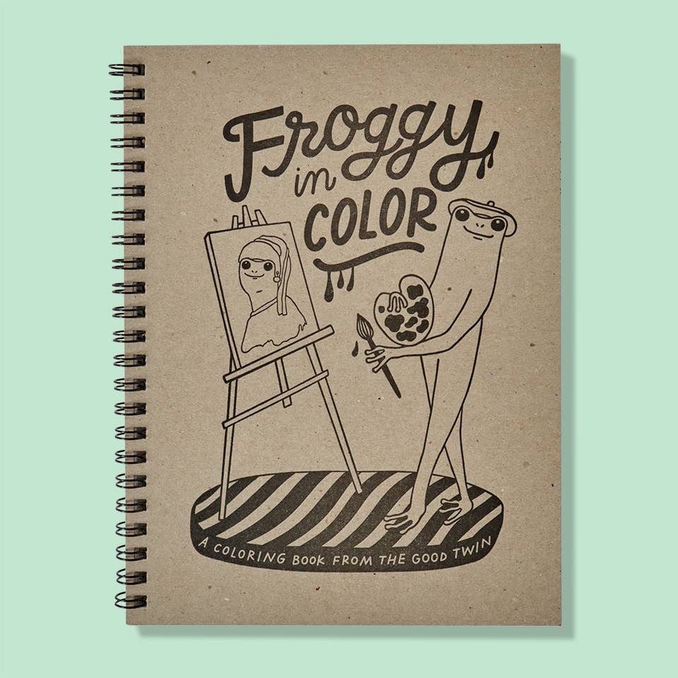 Froggy in Color Coloring Book