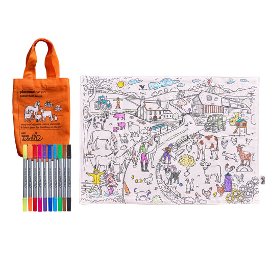 Farmyard Placemat to go – Color-in Craft Kit