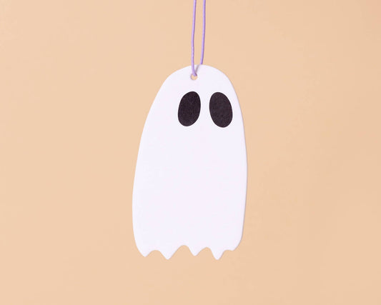 Ghost Air Freshener - White Tea - Halloween, Spooky, Ghoul, Goth, Stocking Stuffer