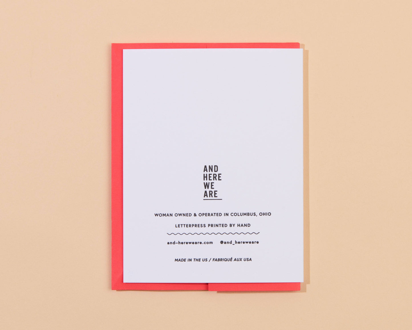 Favorite Couple Wedding Letterpress Greeting Card