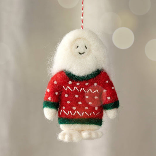 Chuti Ugly Sweater Yeti Ornament