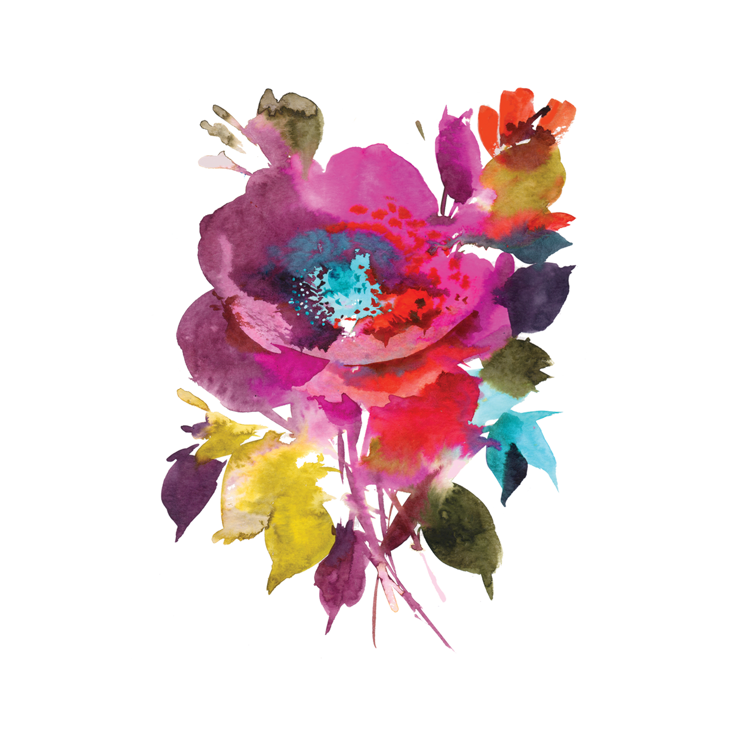 Festive Floral Tattoo Pair