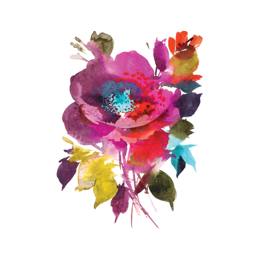 Festive Floral Tattoo Pair