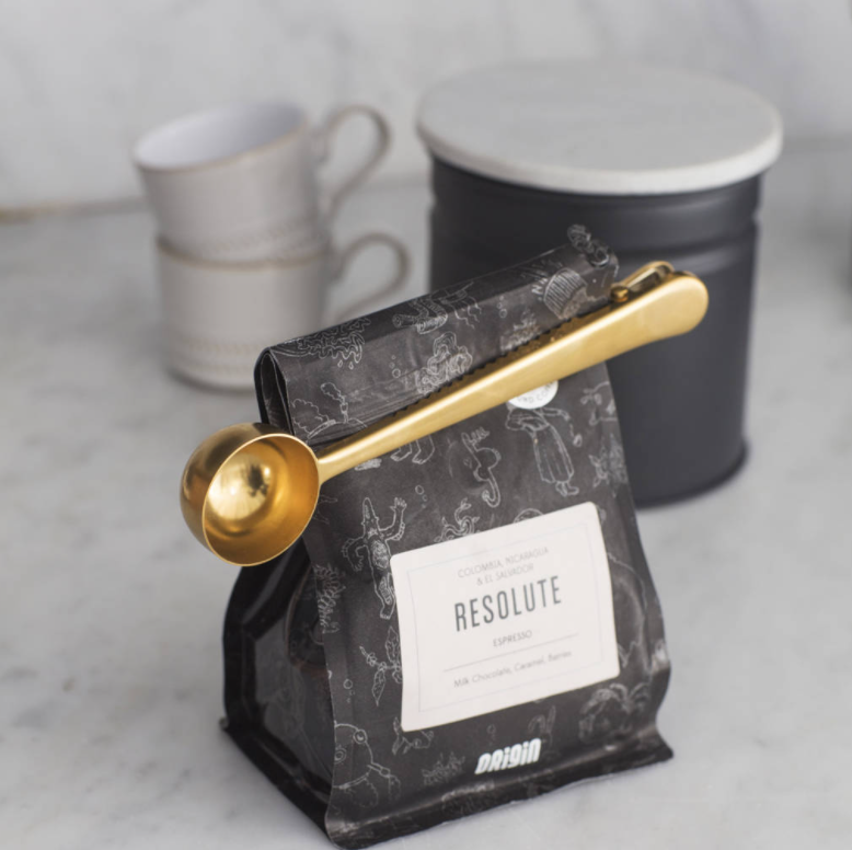 Stainless Steel Coffee Spoon with Bag Clip