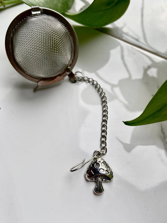 Silver Mushroom Fairy Tea Ball Infuser
