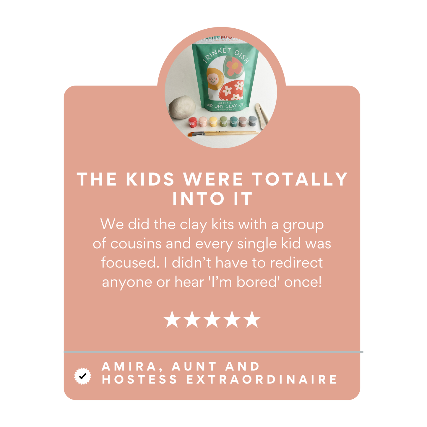 Kids DIY Clay Kit — Make and Paint Your Own Trinket Dishes