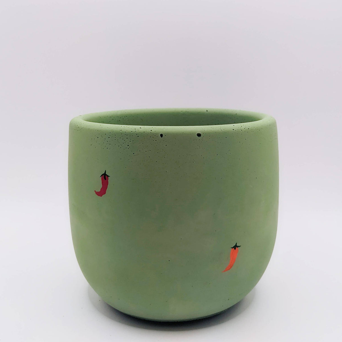 Concrete Planter - 4" | Plant Pot With Drainage Hole