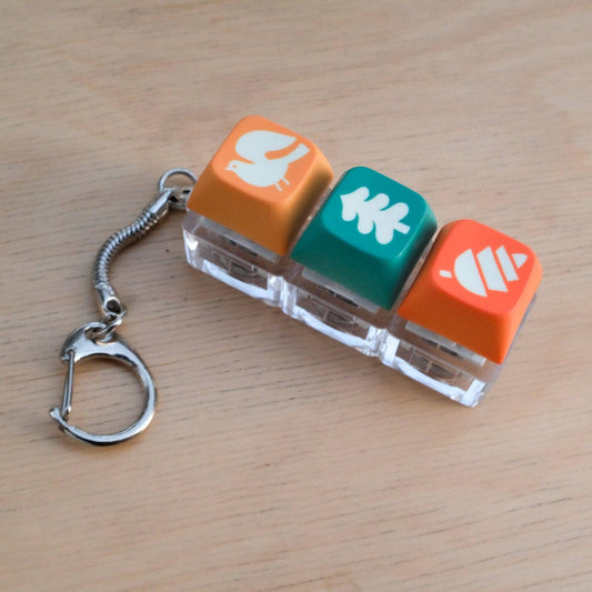 Forest Keycap Fidget Keychain