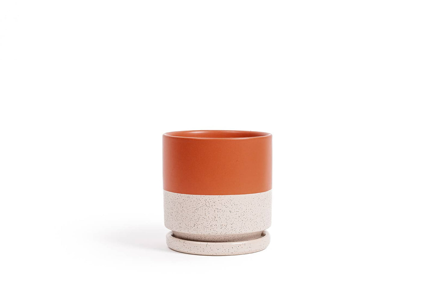 4.5" Gemstone Cylinder Pots with Water Saucers
