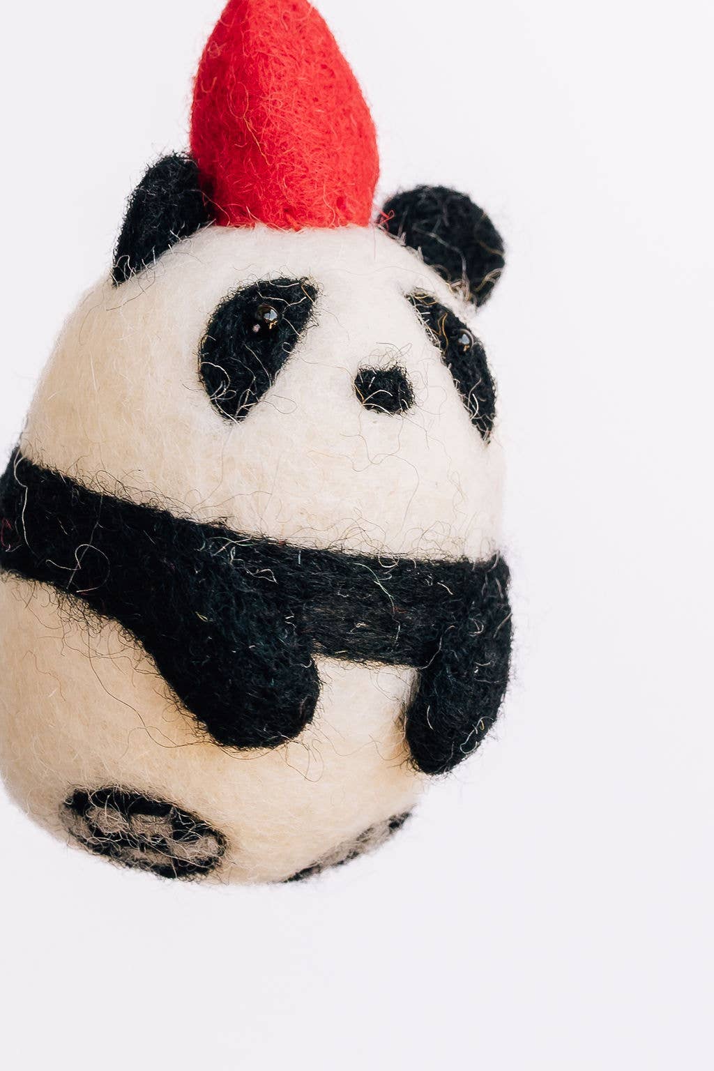 Christmas Panda Felt Ornament