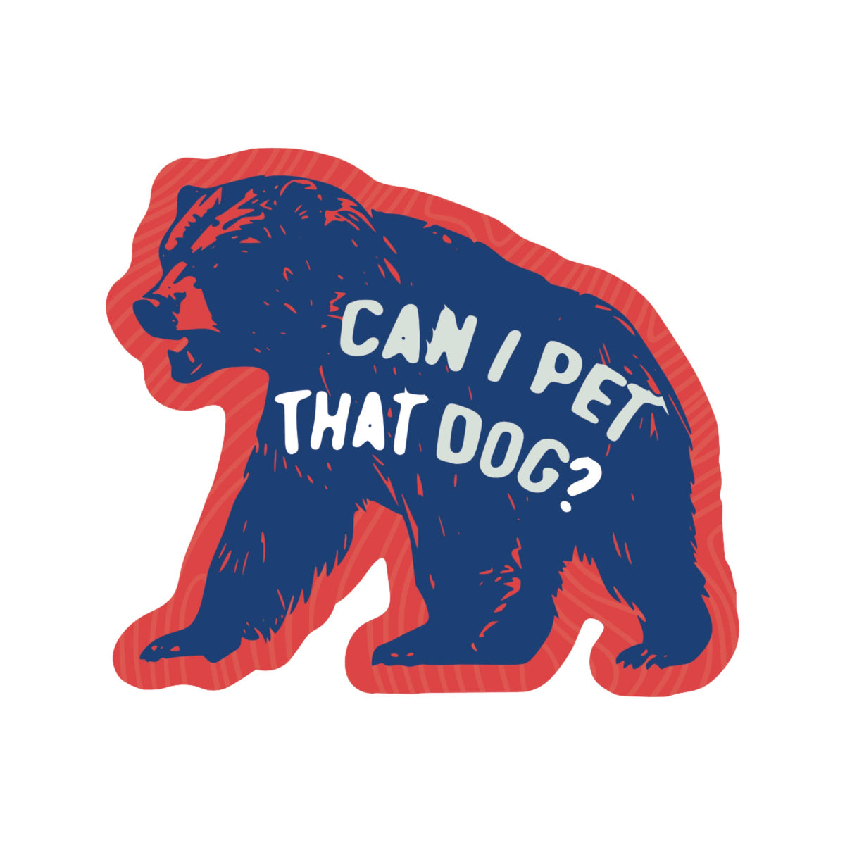 Pet That Dog Animal Funny High Quality Vinyl Sticker