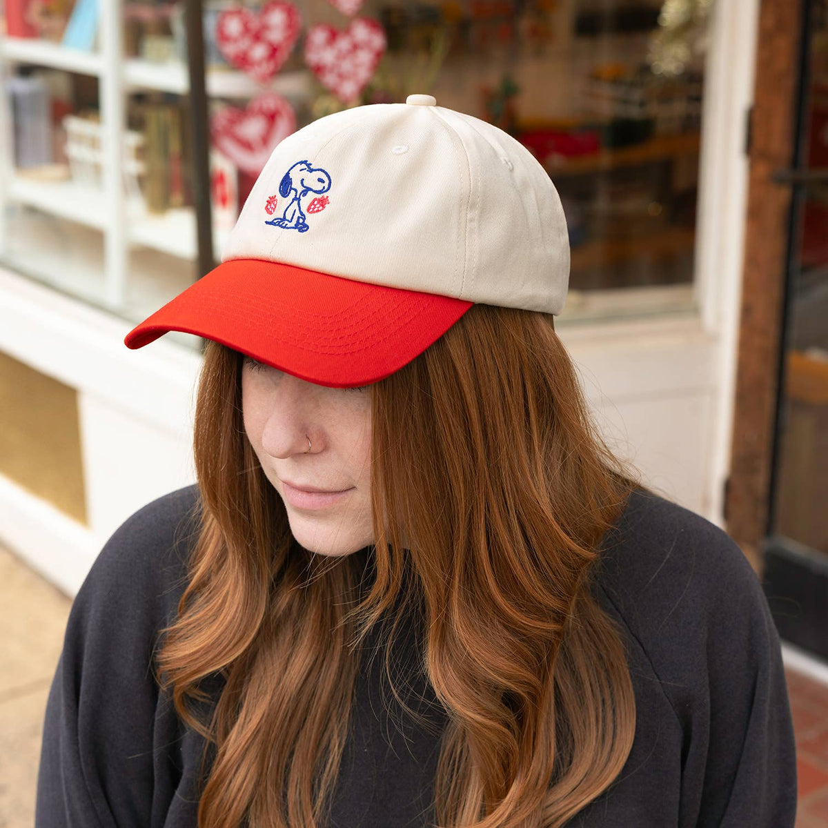 Snoopy Strawberry Dad Hat