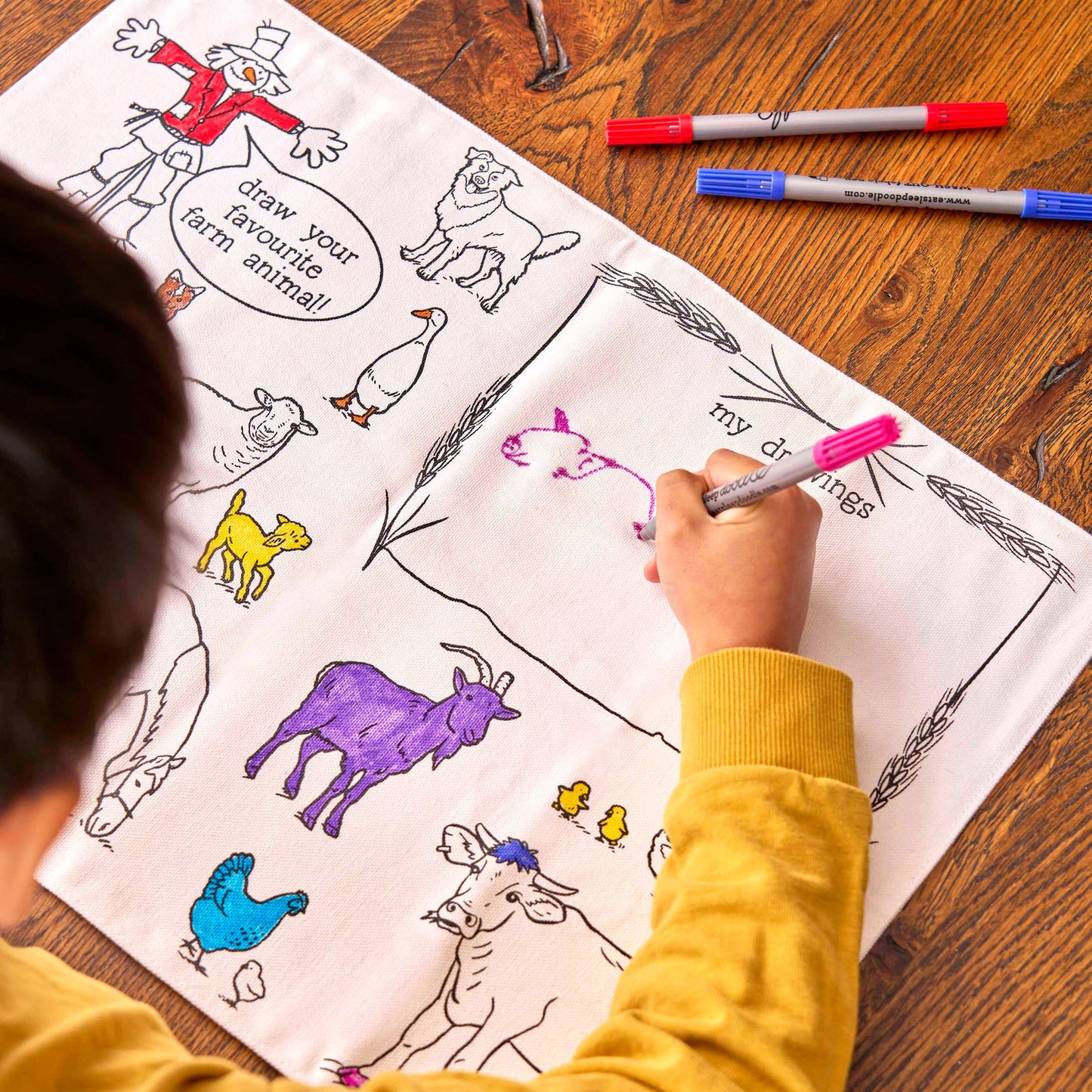 Farmyard Placemat to go – Color-in Craft Kit