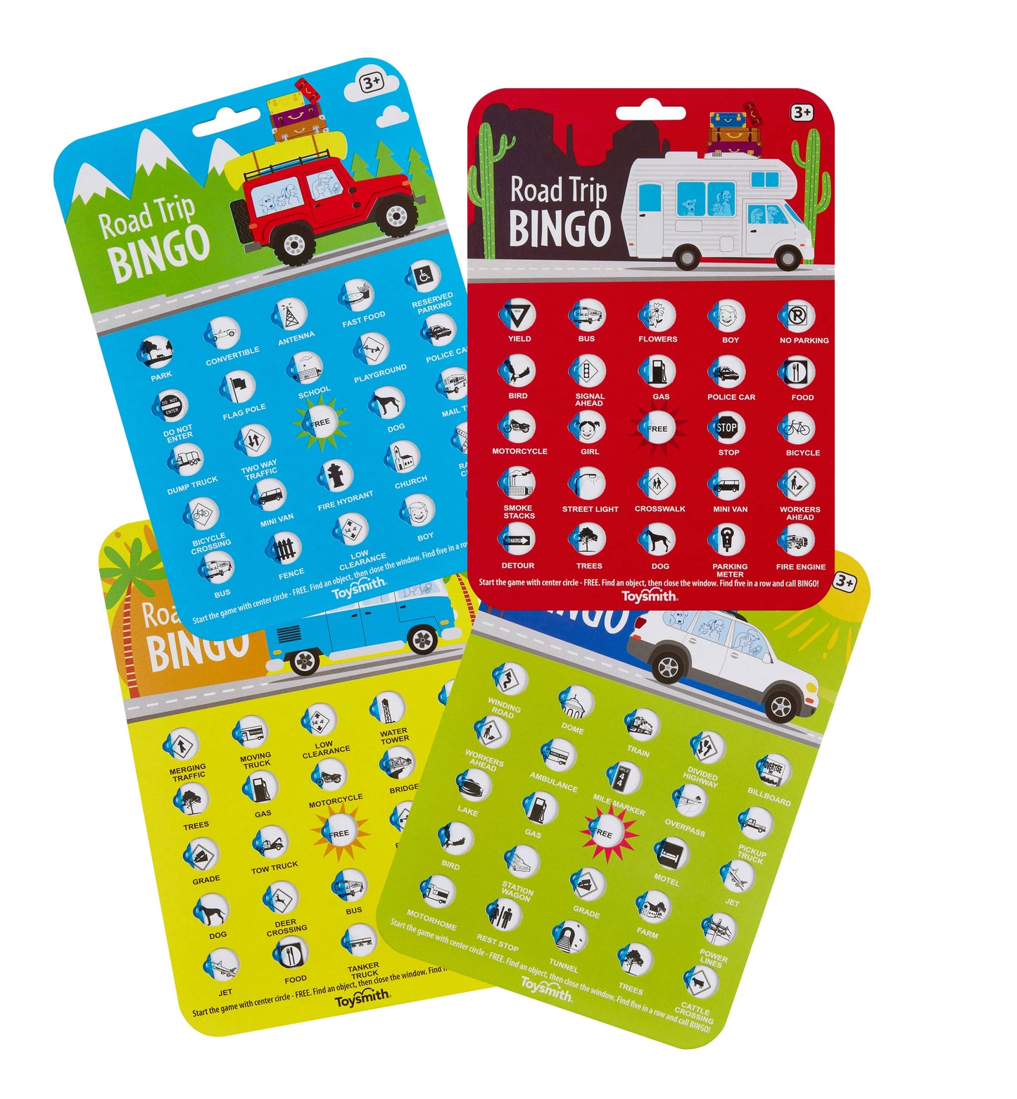 On the Way Games Road Trip Bingo, Travel Game