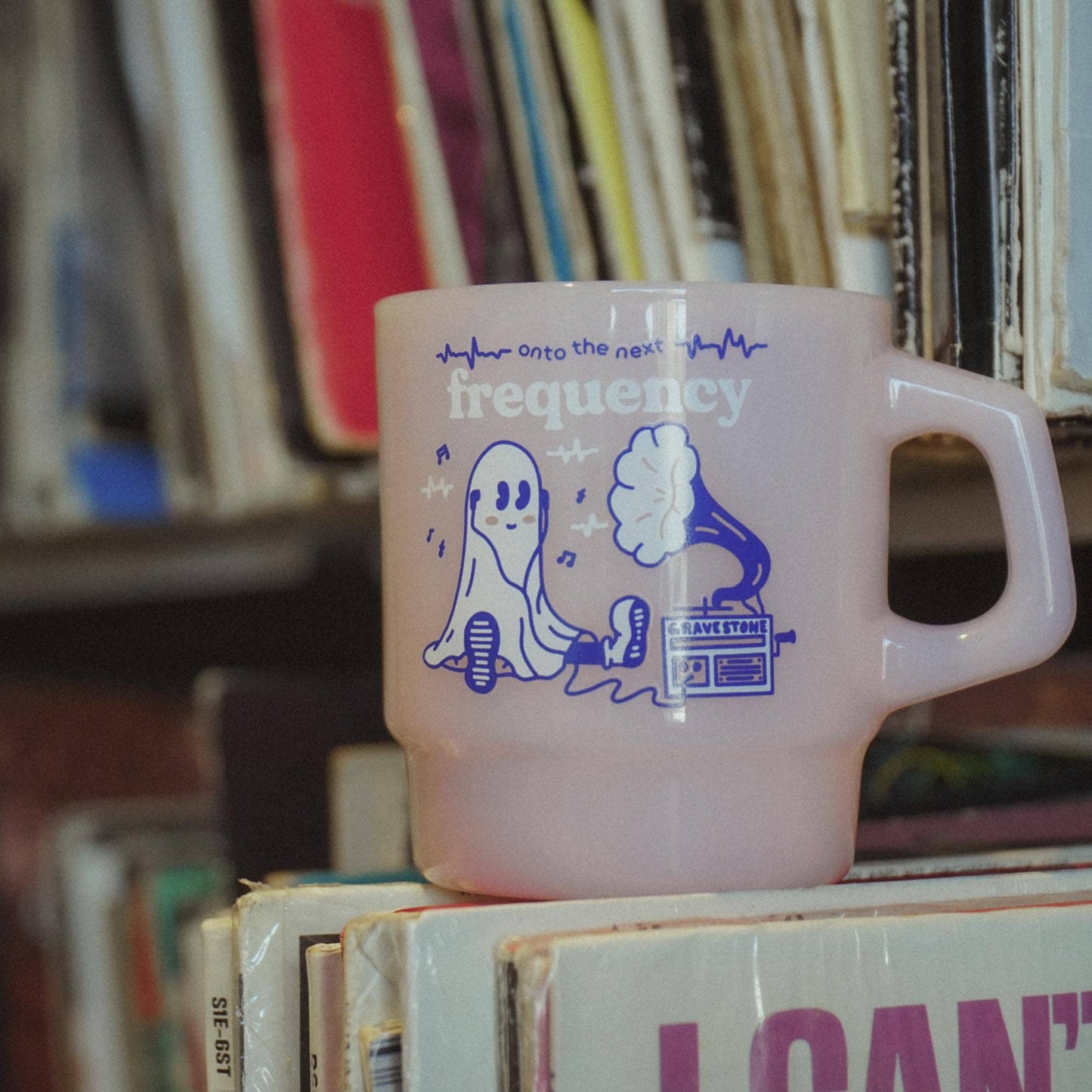 "Onto the Next Frequency" Vintage Diner Mug
