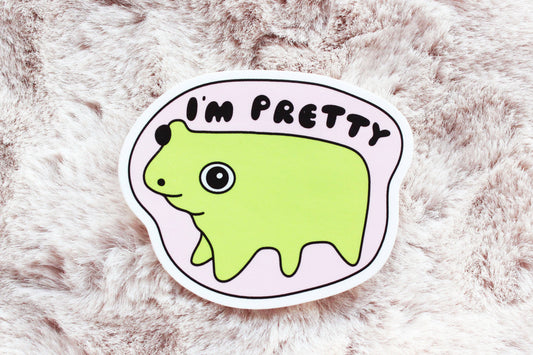 I’m Pretty Frog Sticker