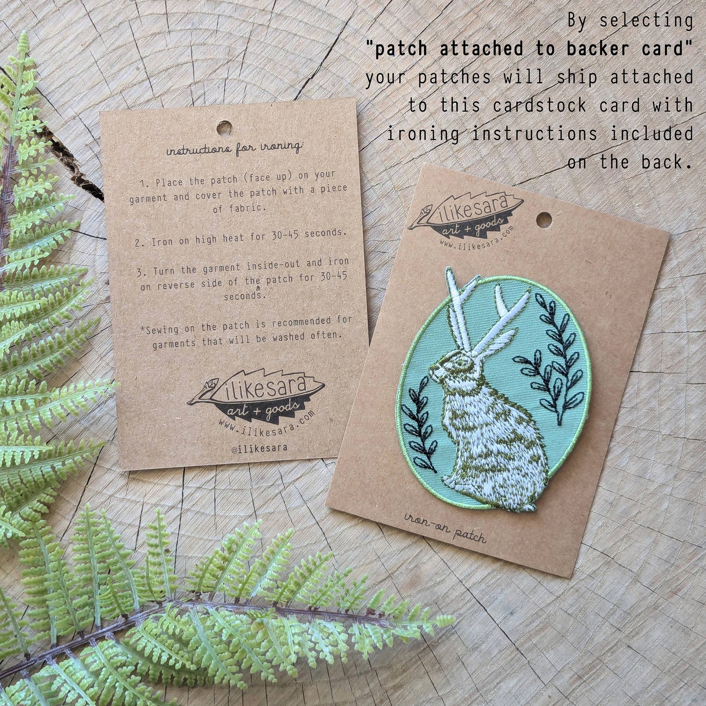 Iron-on patch | slow down snail - brown 1.6" x 2.6"